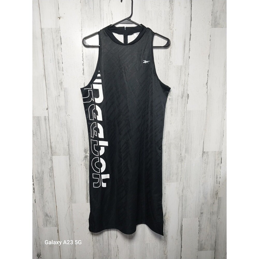 Reebok Workout Ready Meet You There Dress Large Black